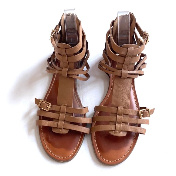 Jessica Simpson Gladiator brown strappy Sandals, Size US 9.5M - Picture 1 of 7